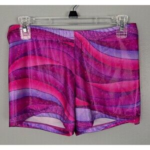Balera Dancewear Shorts Womens Large Pink Purple Shimmer